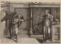 KG 00135
<br/>
Verkondiging aan Maria
<br/>
<em>Beatrizet, Nicolaus (1515 ? - na 1565)</em>